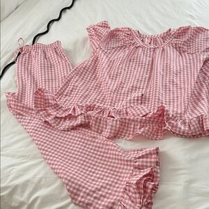Pajamas 2 piece ruffled and sweet. NWOT